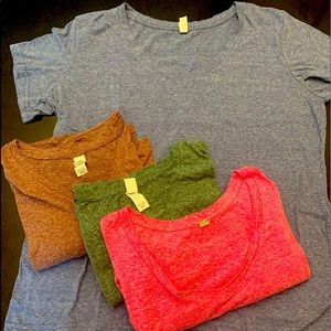 Lot of 4 V Neck tee tops